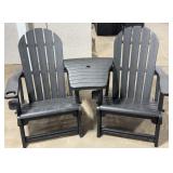 2 Pc. Outdoor Chairs & Table Top