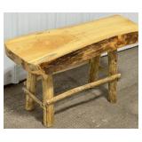 25" Reclaimed Wood Rustic Bench