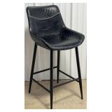 East Coast Black Vinyl & Metal Santos Bar Stool