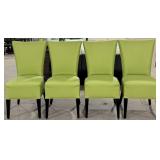 Green Upholstered Side Chairs