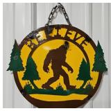 13" Believe Single Sided Metal Sign