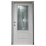 REEB 36" 3/4 Deco RH Pre-Hung Exterior Door