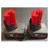 12V 8.0 Ah Lithium Ion Batteries