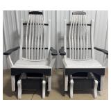 Marble & Black Poly Glider Rockers
