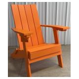ECCB Outdoor Orange Poly Adirondack Chair