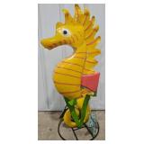 38" Metal Seahorse
