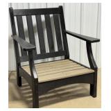 Tan & Black Poly Chair