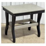Grey & Black Poly Side Table