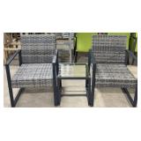 3 Pc. Outdoor Rattan Patio Set