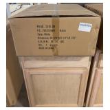 24" Unfinished Oak Vanity Base w/ Basin
