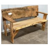 54" Maple Wood Bench