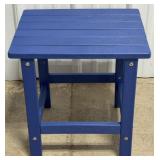 17ï¿½ Blue Poly Outdoor Side Table
