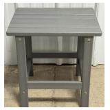 17ï¿½ Gray Poly Outdoor Side Table