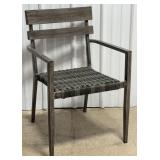 Metal & Rattan Outdoor Chair