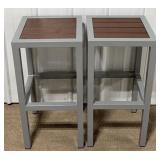30" Metal & Poly Bar Stools