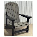 Black & Grey Poly Adirondack Chair