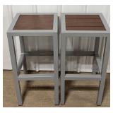 30" Metal & Poly Bar Stools