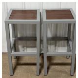 30" Metal & Poly Bar Stools