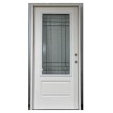 REEB 36" 3/4 Deco LH Pre-Hung Exterior Door