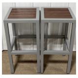 30" Metal & Poly Bar Stools