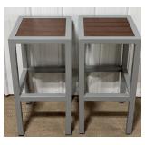 30" Metal & Poly Bar Stools