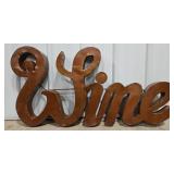 20" Wine Single Sided Metal Sign