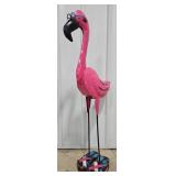 43" Metal Flamingo