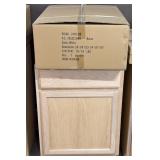 24" Unfinished Oak Vanity Base w/ Basin
