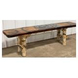 62" Reclaimed Wood Rustic Bench
