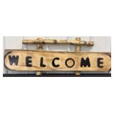 43" Rustic Welcome Wooden Sign