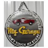 15" My Garage Single Sided Metal Sign