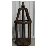 23" Rustic Wooden Lantern