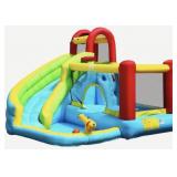 Costway 9-in-1 Inflatable Water Slide & Bounce Hou