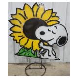 38" Snoopy Single Sided Metal Sign
