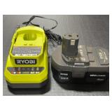 Ryobi ONE+ 18V 4Ah Lithium-Ion Battery & Charger