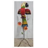 55" Metal Macaw Parrot