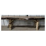 63" Reclaimed Wood Rustic Bench