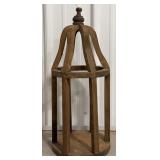 23" Rustic Wood Lantern