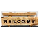 45.5" Rustic Welcome Wooden Sign