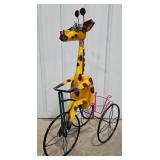 39" Giraffe Metal Planter