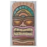 20" Tiki Mask Single Sided Wooden Sign