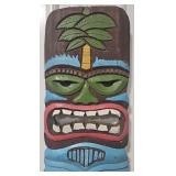 20" Tiki Mask Single Sided Wooden Sign