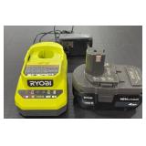 Ryobi ONE+ 18V 4Ah Lithium Ion Battery & Charger