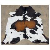 Brand New 89" x 79" Brazilian Cowhide Tanned Rug