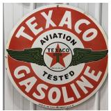 29ï¿½ Texaco Gasoline Single Sided Metal Sign