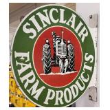 17ï¿½ Sinclair Farm Products Double Sided Metal Sign
