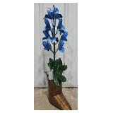 28" Metal Texas Bluebonnet Cowboy Boot
