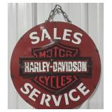 15" Harley Davidson Motorcycles Single Sided Meta