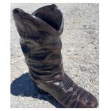 20" Aluminum Cowboy Boot Garden Art