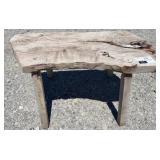 31" Rustic Reclaimed Wood Bench
